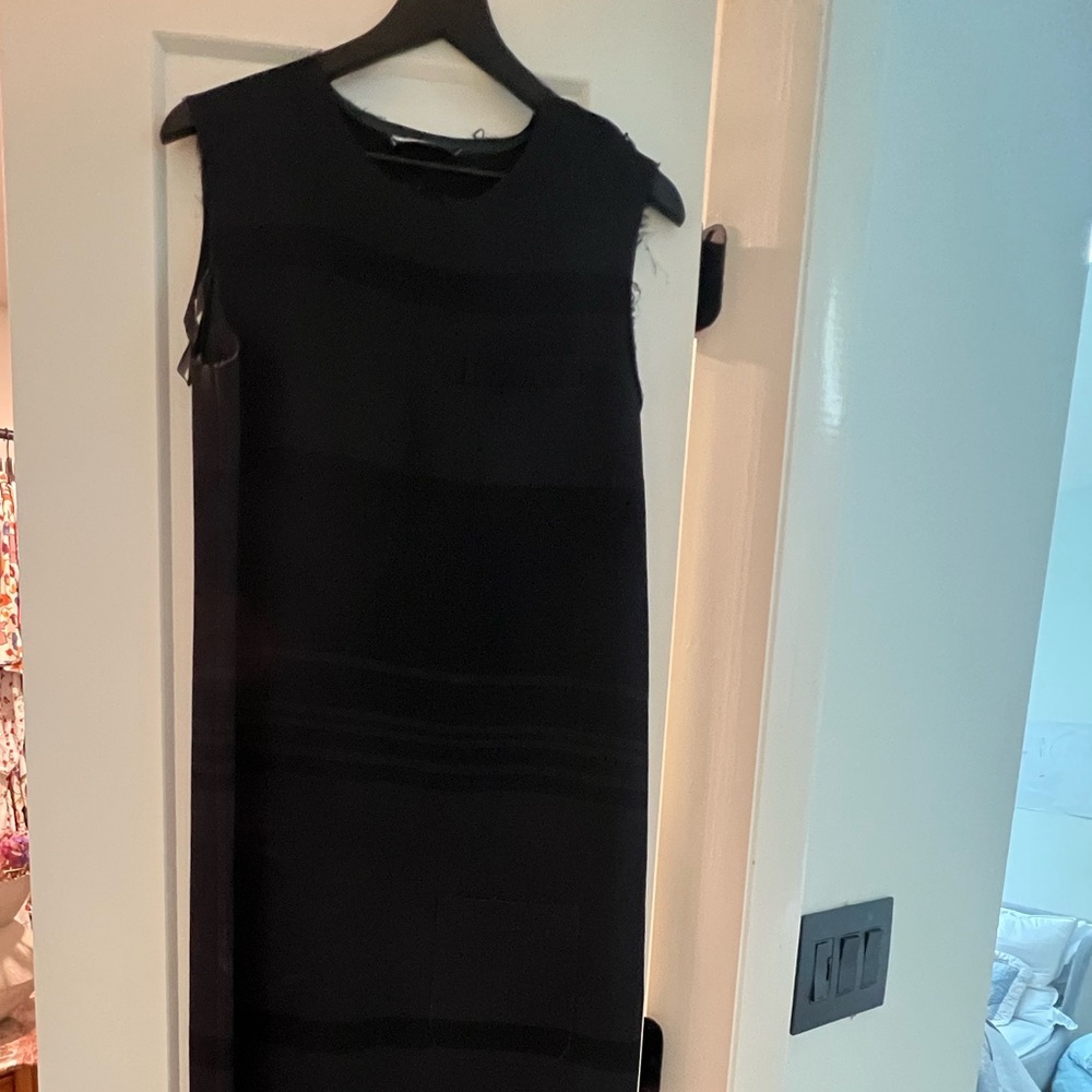 J.W. Anderson Navy & Black Striped Dress